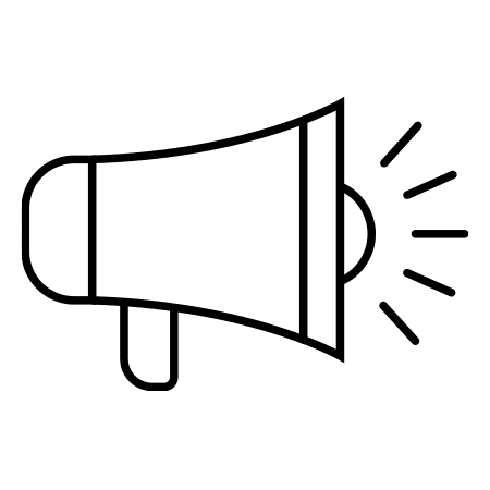 איקון פרסום שחור